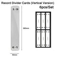 6Pcs Alphabet Index Cards Cd Turntable Vinyl Organizer Cd Lp Record