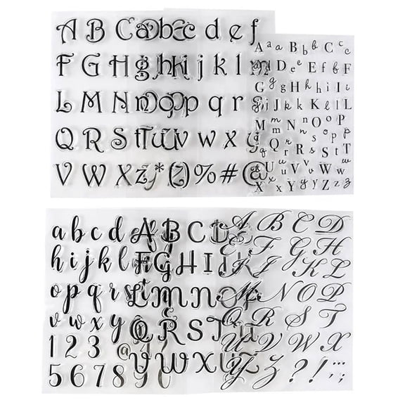 6Pcs Alphabet Letter Fondant Stamps for Biscuit Cake Cookie Fondant Embossing DIY Cutter Pastry Accessories