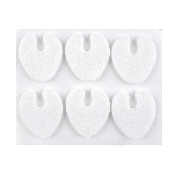 6Pcs Anti Blister Forefoot Cushion Pad Heel Protectors Breathable Felted Shoe Inserts Anti Chafing Adhesive Insoles
