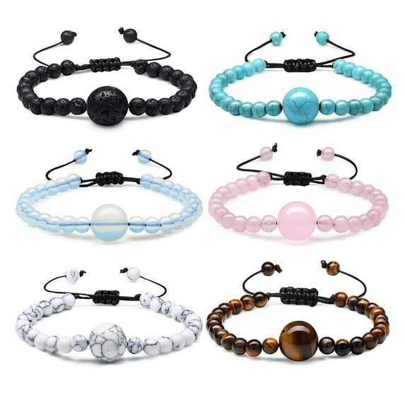 6Pcs Anti Motion Sickness Bands,Nausea Wristband, Morning Sickness Nausea Relief, Acupressure Bracelet for Sea Car Travel Sickness, Push Bead Into Wrist, Helps Vertigo, Relieves Dizziness, Multicolor