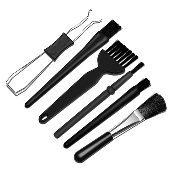 6Pcs Anti-Static Keyboard with PP Handle, Keycap Puller & Brush for Electronics Maintenance