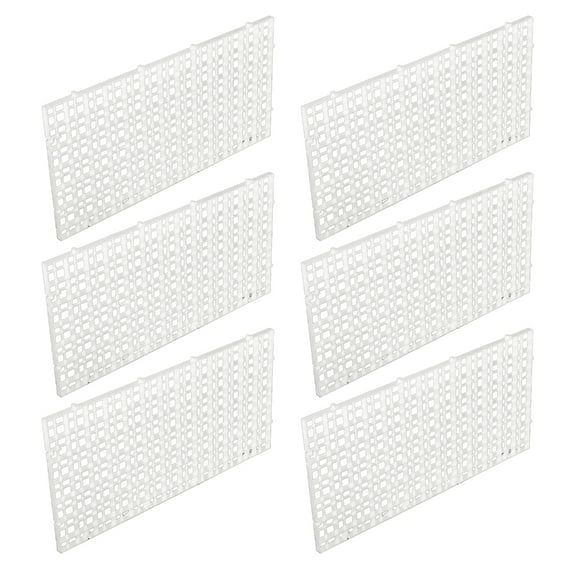 6Pcs Aquariums Dividers Plastic Grids Aquariums EggCrate Light Diffuser Fishtank Divider Filter Bottom Isolation Board