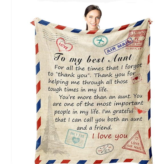 Gifts for Girlfriend 60"x50" Blanket - Birthday Gift from Boyfriend - Romantic Gifts for Her - Valentine's Day for Her - Girlfriend Anniversary Present - GF Birthday Graduation Gift Ideas