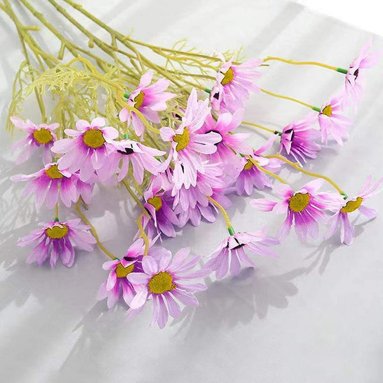 Daisies In A Simulated Bouquet for An Outdoor Wedding Purple Artificial  Flowers Cheap Home Decoration Artificial Flowers