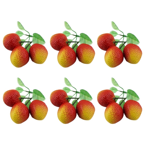 6Pcs Artificial Fruit Photography Props for Party Decorations, 24 Kind of Fruit Realistic Simulation Fruit