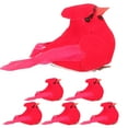 thumbnail image 1 of 6 Pcs Artificial Bird Ornaments with Clips for Christmas Tree Holiday Decorations, 1 of 5