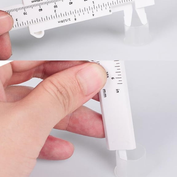 Alasum Plastic Eyebrow Ruler Assorted Color Double Scale for Professional Makeup 6Pcs
