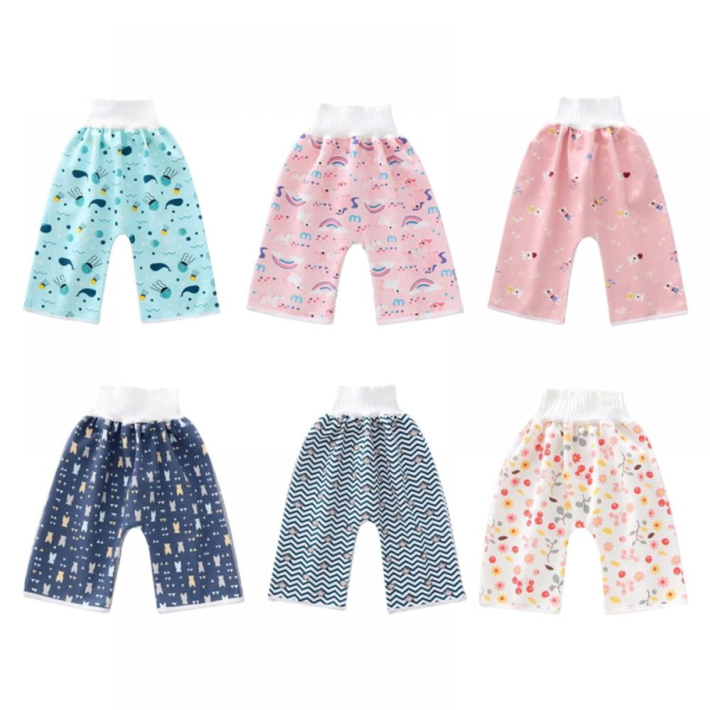 6Pcs Baby Toilet Training Pants, Soft Diaper Pants, Breathable And Waterproof Toilet Training Pants, Night Pajamas, Bedwetting Cover Pads, Suitable For Infant Boys (0-12Y)M