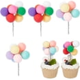 thumbnail image 1 of 6Pcs Ball Cake Toppers Balls Cake Topper Cake Decorations Balls Mini Ball Cupcake Topper Cake Picks Colorful Foam Cake Toppers, 1 of 5