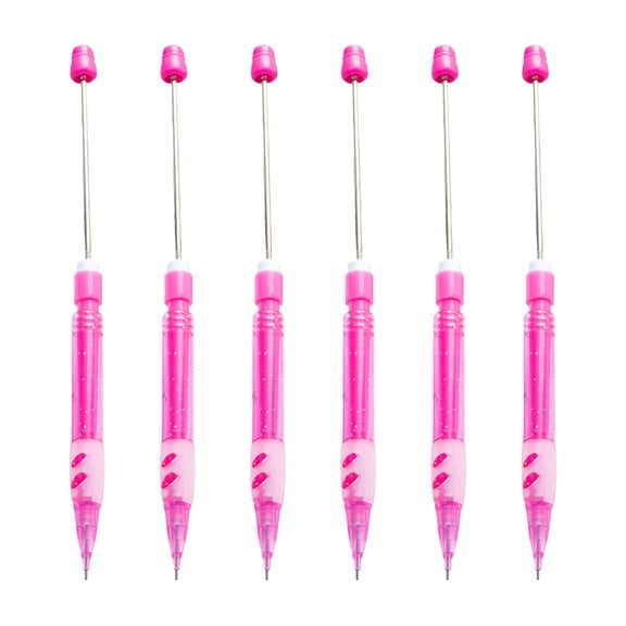 6Pcs Beadable Mechanical Pencils For Writing Sketching 0.5mm Drawing Mechanical Pencils Drawing Automatic Pencil Set