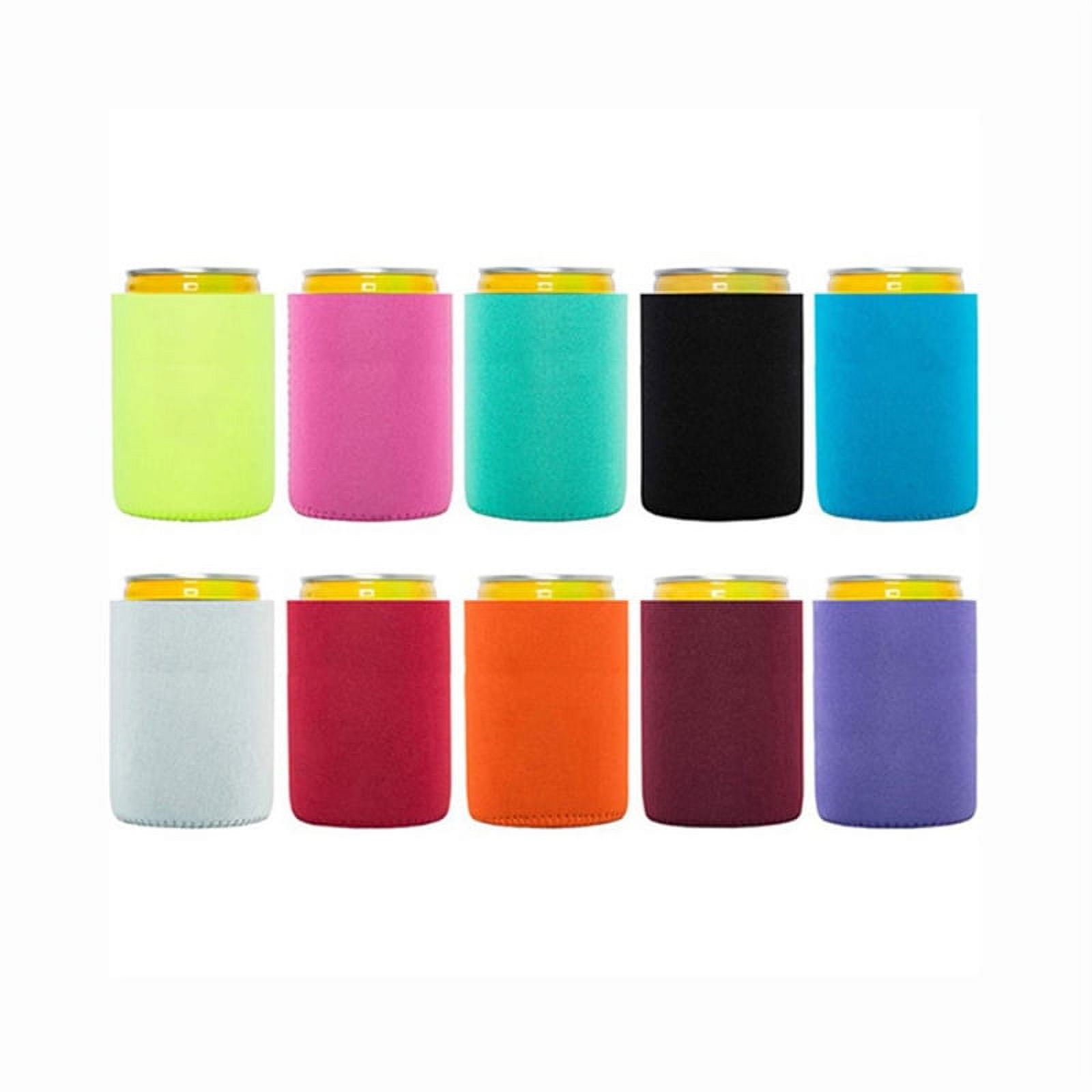 6Pcs Beer Can Cooler/ Sleeves Soft Insulated Reusable Holder Water Soda