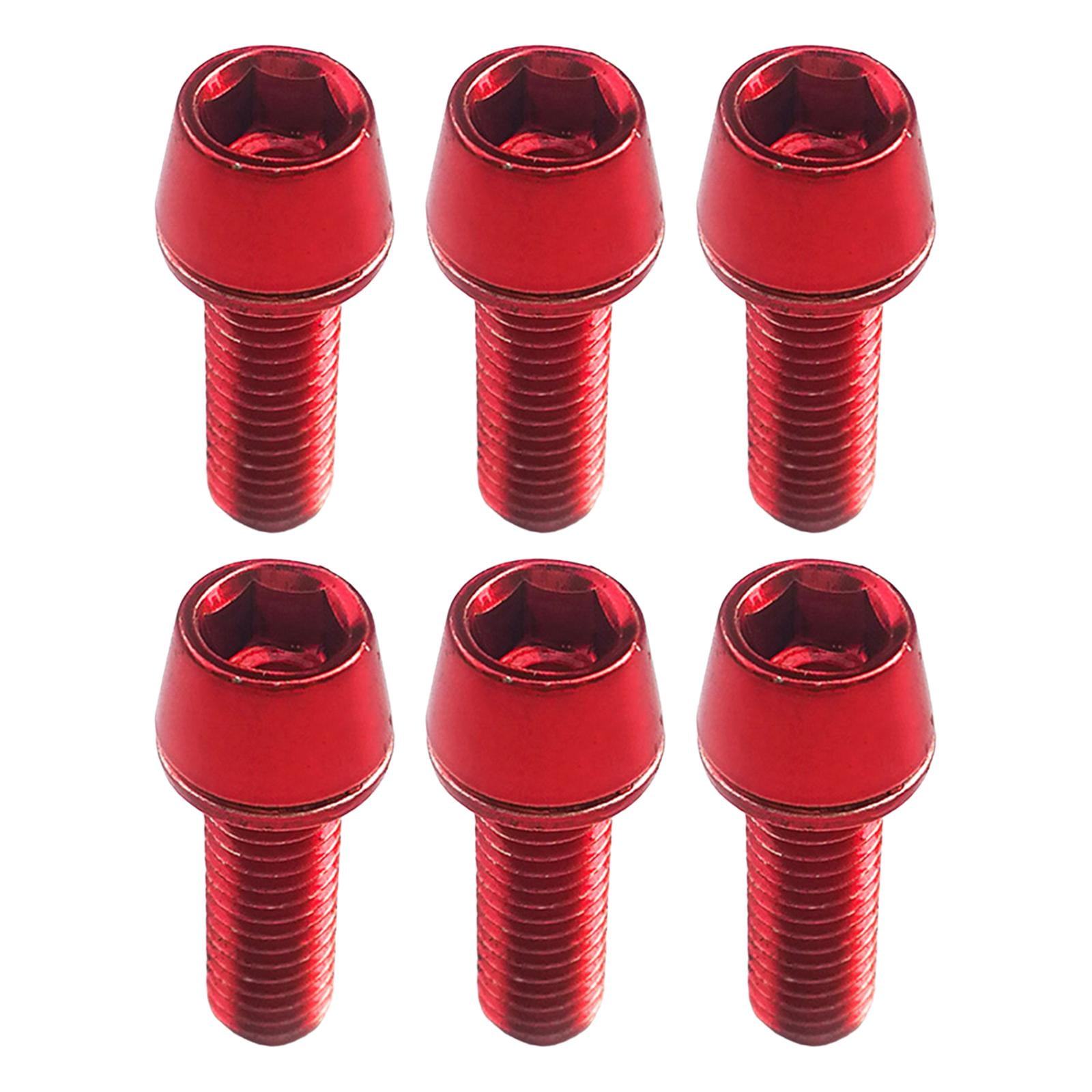 6Pcs Bike Stem Screws Bolts Bike Brake Screws Handlebar Stem Screws