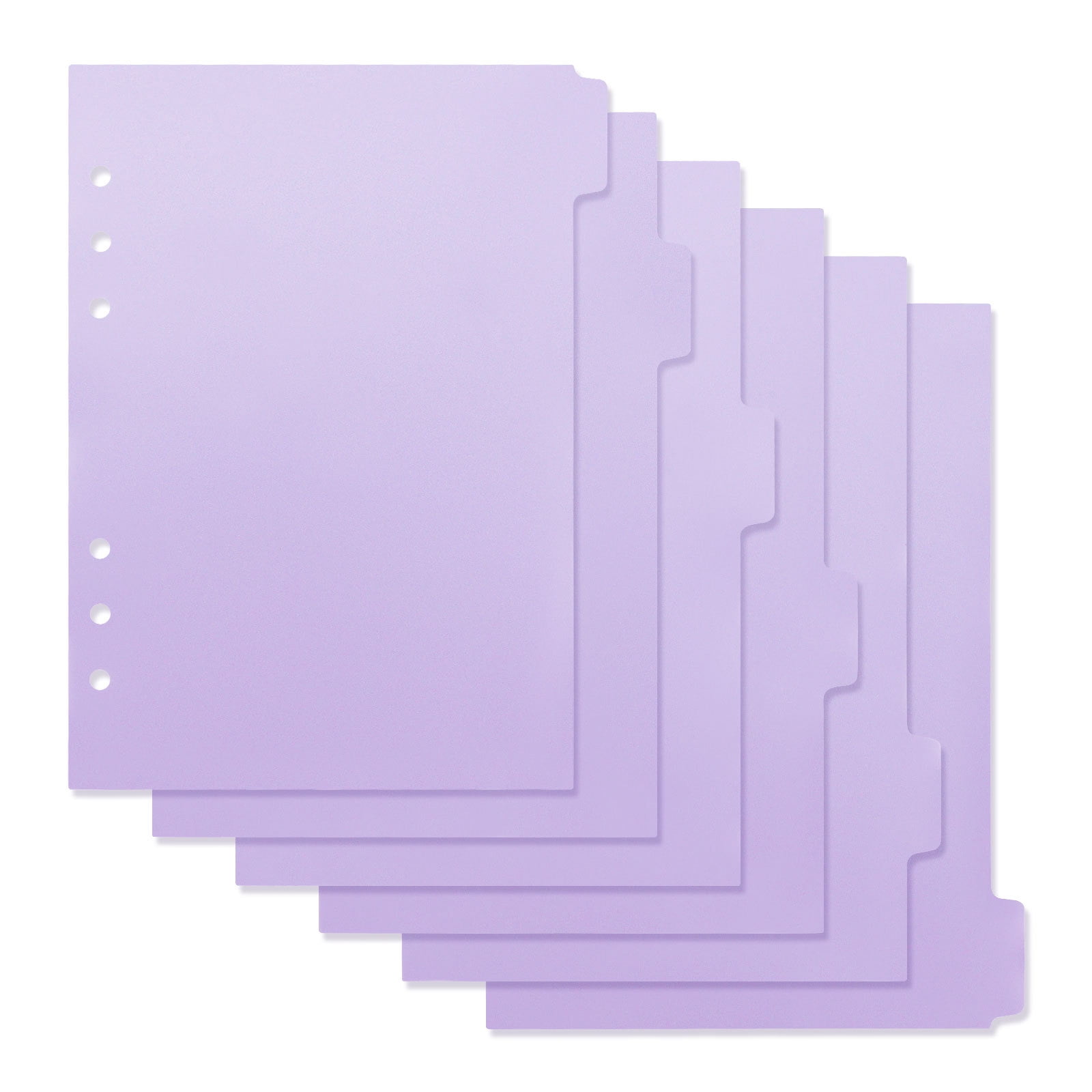 6Pcs Binder Sheet Dividers Replacement Binder 6hole Insert Dividers