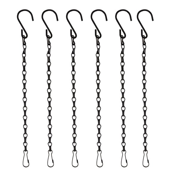 6Pcs Bird Cage Plant Hanger Chain Double Hook Chain Basket Chains for Flower Pots, Bird House Enduring