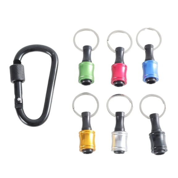 6Pcs Bit Holders 1/4inch Hex Shank Screwdriver Bit Holder Driver Drill Bit Keychains Extension Screwdriver Bit Holder