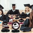 thumbnail image 1 of 6Pcs Black And Gold Graduation Decorations Class Of 2025 Congrats Grad Wooden Table Centerpieces Grad Table Toppers Congratulate Tiered Tray Decor For 2025 Graduation Decorations, 1 of 4