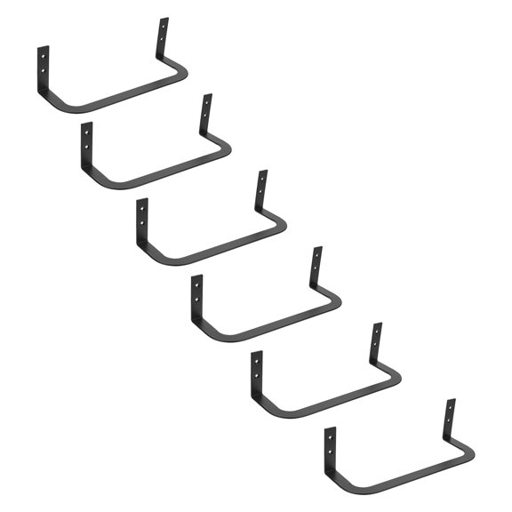6Pcs Black Mattress Retainer Side Rails Antislip Bed Frame Stopper for Homes