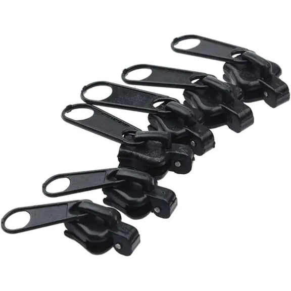 6Pcs Black Universal Instant Fix Repair Kit Replacement Zip Slider Teeth Design Arts, Crafts and Sewing