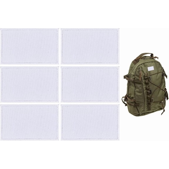 6Pcs Blank Flag Patch Tactical Patch White Back Rectangle Hook & Loop Tapes Self-Adhesive Small Patches Blanks National Flag Team Flag Pride Month Flag 1set