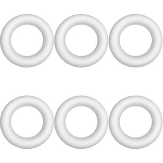 Lyellfe 10 Pieces Foam Wreath Forms, 8 Inch Craft Foam Circles, Round  Polystyrene Rings, Craft Foam Wreath Circles for DIY, Christmas Holiday,  Home