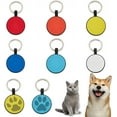 thumbnail image 1 of 6Pcs Blank Silicone Dog Tags 6 Colors Dog ID Tags with Double Blank Sides to Engrave Flat Round Dog Tags Engraved, 1 of 7