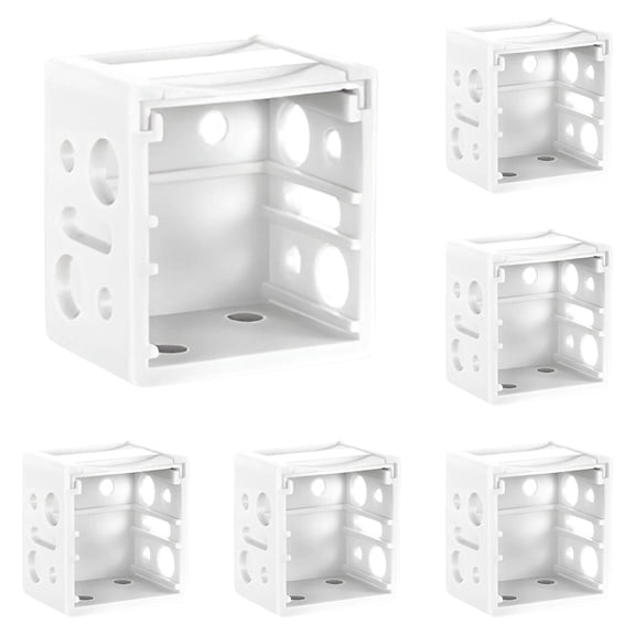 6Pcs Blind Brackets,1 Inch Mounting Window Blinds Headrail Bracket,Window Blinds Headrail Holder Bracket,Mini Blinds Box Mounting Bracket for High Profile Blinds