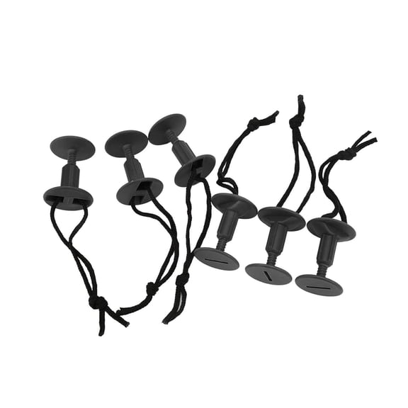 6Pcs Bodyboard Surfboard Leash Plugs With Cord String Surfboard Rope Plug Rubber Surfboard Leash Rope Plug Easy to Use