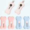 thumbnail image 1 of 6Pcs Bones Shaped Tiny Knife Retractable Portable Utility Razor Knife for Package Envelope Letter Box Cutter with Keychain Hole, 1 of 5