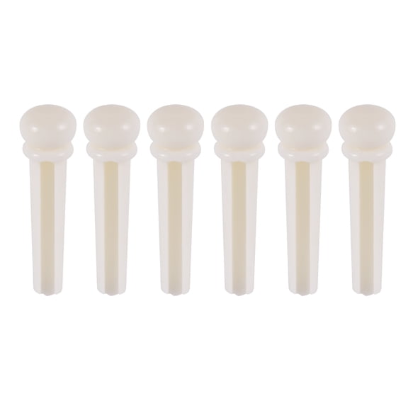 6Pcs Bovine Bone Bridge Pins for Acoustic Guitars - 28mm x 5.25mm,Resonant Sound Enhancement