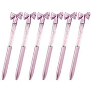 6Pcs Bow Ballpoint Pen Office Signing Pen Twist Action Office Signature Pen