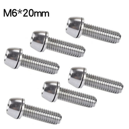 6Pcs/Box Bolts Mtb Stem Screws M5/M6 Road Bike Cycle Parts High-Precision Steel