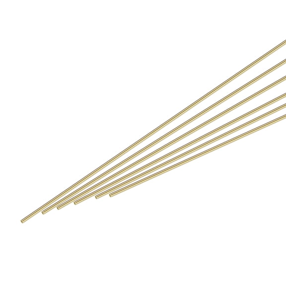 6Pcs Brass Brazing Rods, Phosphor Copper Solder, Low Temperature Welding Sticks 1/8"x20" for Copper Repair