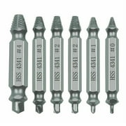 6Pcs Broken Screw Extractors Set Stripped Damaged Screw Remover Tool