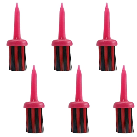 6Pcs Brush Golf Tees for Golf Driver Training, Golf Tees Brush Type Low Resistance More Distance Consistent Height Tees
