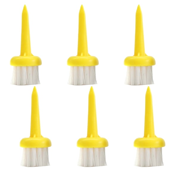 6Pcs Brush Golf Tees for Golf Driver Training, Golf Tees Brush Type Low Resistance More Distance Consistent Height Tees