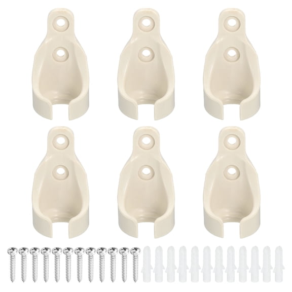 6Pcs Bungee Ball Receivers Brackets, Universal Blinds Replacement Parts, Beige
