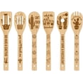 thumbnail image 1 of 6Pcs Cactus Bamboo Cooking Utensils Wooden Engraved Cooking Spoons Set Carving Kitchen Bamboo Spatula Set Wood Cooking Spoon for Kitchen House Warming Gift, 1 of 7