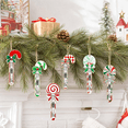 thumbnail image 1 of 6Pcs Candy Cane Christmas Cash Gift Ornament, Wooden Money Holder Ornament, Christmas Hanging Money Clip for Tree Gift Decoration Holiday Decor, 1 of 8