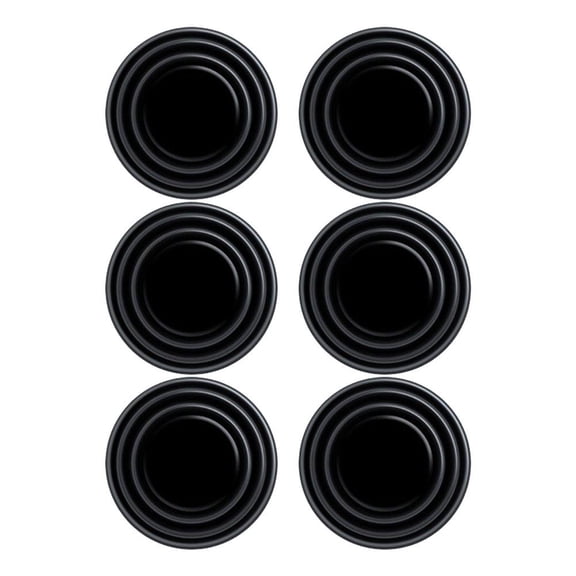 6Pcs Car Door Shock Absorber Pads, Self-Adhesive Silent Edge Guard Stickers, Anti-Scratch Bumpers for Door Trunk Hood, Soundproof Noise Reduction Dampeners Universal Fit