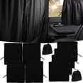 thumbnail image 1 of Xiyztok 6Pcs Car Privacy Curtains Universal Divider Curtain Between Rear Seat Auto Blackout Sun Shades Side Window Covers Accessories for Travel Camping Nap Sleeping, 1 of 6