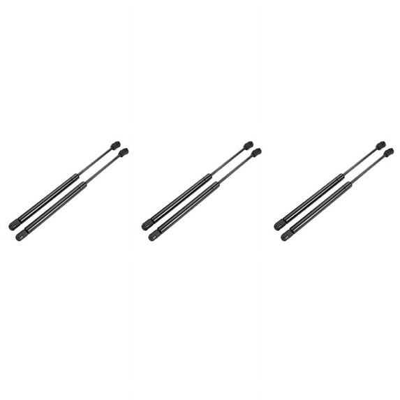 6Pcs Car Rear Window Glass Gas Spring Shock Lift Strut Support Bar Rod for 2005 - 2012,6 x Rear window glass strut (left + right),black