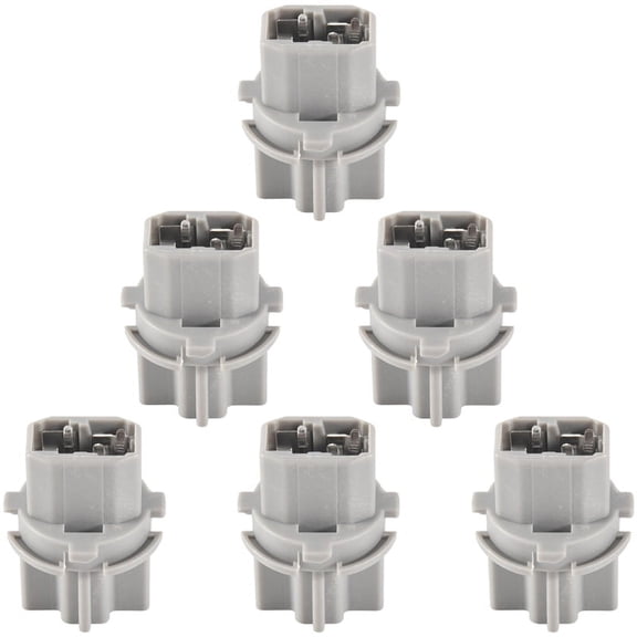 6Pcs Car T20 Socket Brake Tail Lamp Rear Light Holder for Accord T20W 33515-S50-003