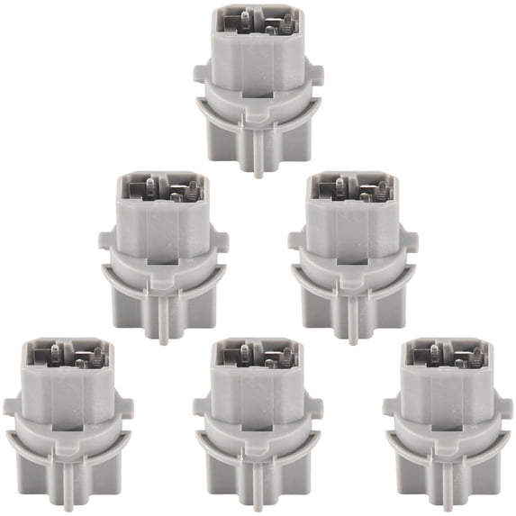 6Pcs Car T20 Socket Brake Tail Lamp Rear Light Holder for Honda Acura Accord Civic T20W 33515-S50-003