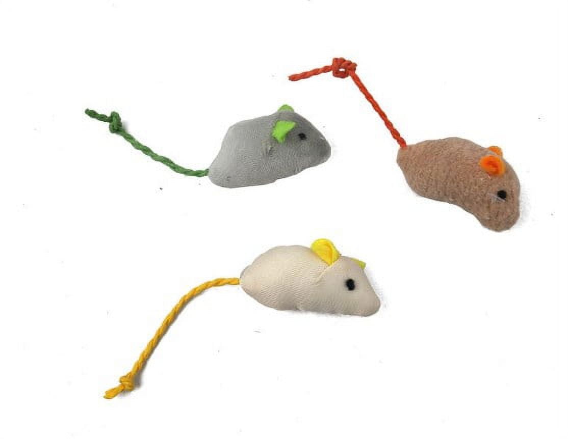 6Pcs Cat Toys Plush Mouse Pet Mice Toys Cat Fake Mouse Toy Cat Biting ...
