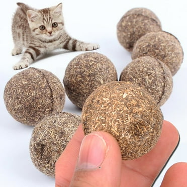 Travelwant 6Pcs Catnip Kiss Compressed Catnip Ball Toys for Cats & Kittens, Natural, Pure & Potent, Fun & Engaging Play