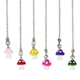 thumbnail image 1 of 6Pcs Ceiling Fan Pull Chain Extension 6 Styles Stainless Steel Ceiling Pull Chain Pendant Cute Mushroom Light Pull Chain Extender, 1 of 7