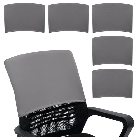 6Pcs Chair Back Covers Elastic Polyester Dining Chair Back Slipcovers Removable Washable Covers for Kitchen Hotel Office