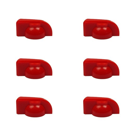 6Pcs Chicken Head Knobs Effects Pedal Amplifier Knobs Plastic Guitar Volumes Control Tone Knobs Guitar Replacement Parts