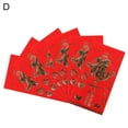 thumbnail image 1 of 6Pcs Chinese New Year Paper Red Envelopes Packet Money Pocket Wedding Supplies, 1 of 7