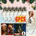 thumbnail image 1 of 6Pcs Christmas Bulb Gift Jar,Jumbo Plastic DIY Xmas Tree Decorations,Reusable Hanging Candy Jars,Jumbo Plastic Hanging Candy Containers,for Christmas Crafts & Party Favors, 1 of 9